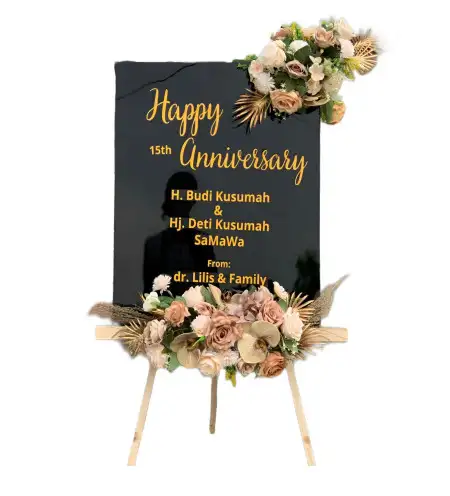 Papan Bunga Akrilik Randakari